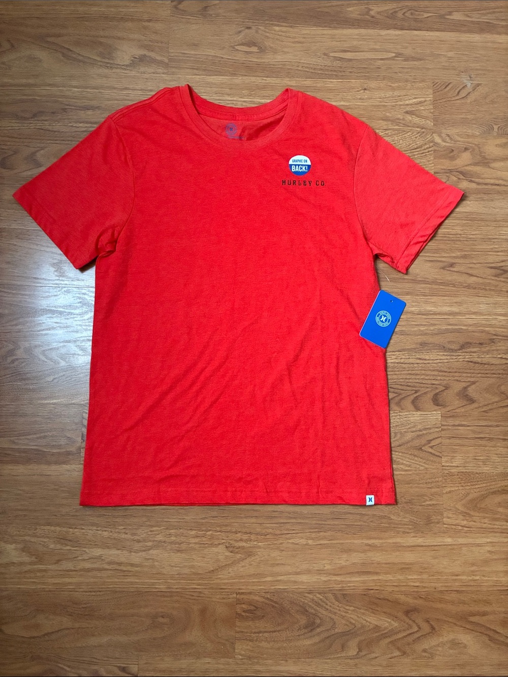 Kids Red Crew Neck T-Shirt
